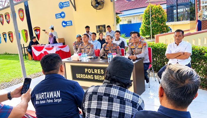 Silaturahmi dengan Jurnalis, AKBP Sah Udur Sitinjak: Polres Sergai Siap Dikritik