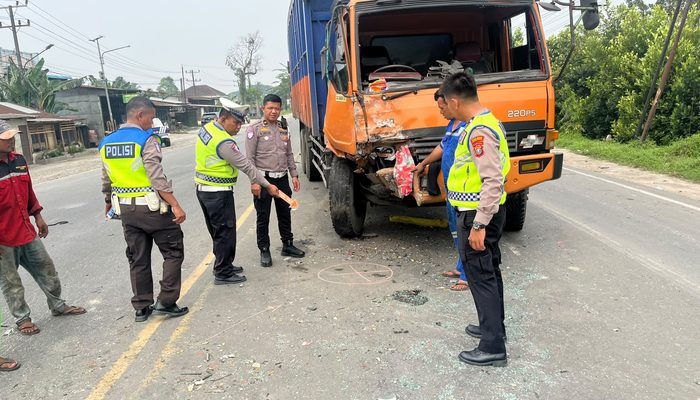 Tabrakan Beruntun di Jalinsum Sergai, 1 Tewas dan 9 Orang Luka-luka